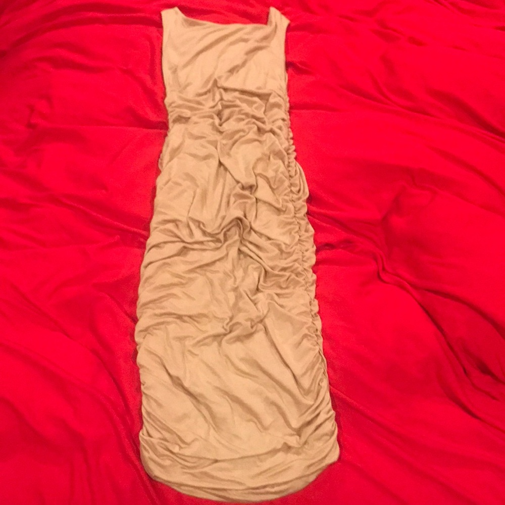 Natural Ruched Dress - Picture 4 of 4